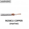 RG58CU WHITE 50Ω 5mm MULTI-STRAND COPPER COAX CABLE